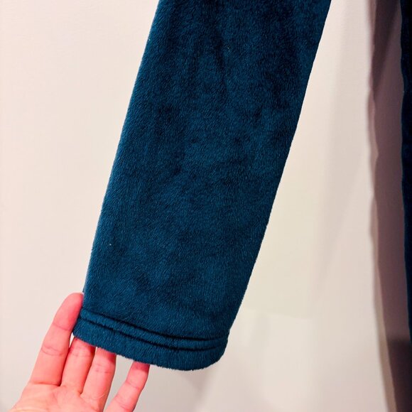 32 DEGREES Forest green plush hooded dress with kangaroo pocket | Small * - Picture 6 of 9